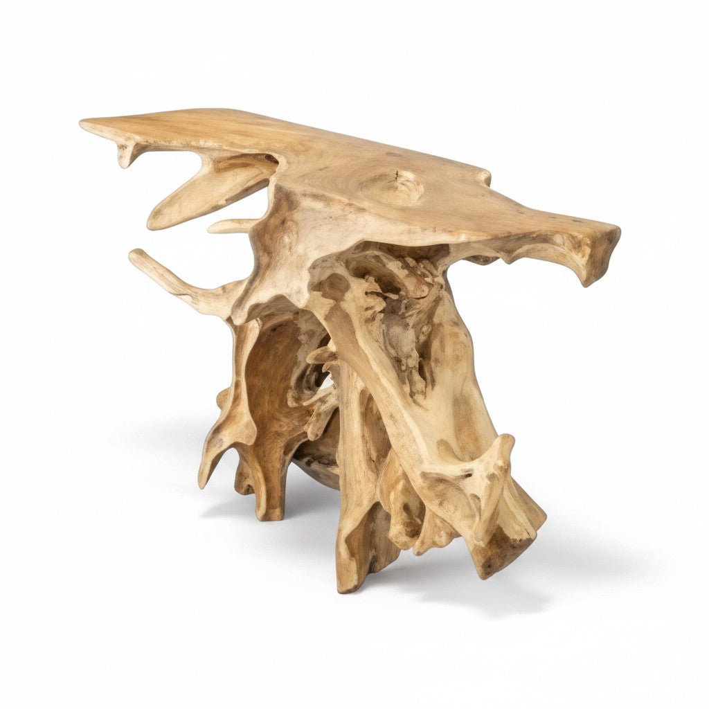 Teak bijzettafel