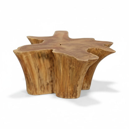Teak bijzettafel