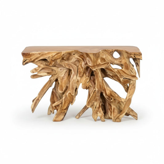 Teak bijzettafel