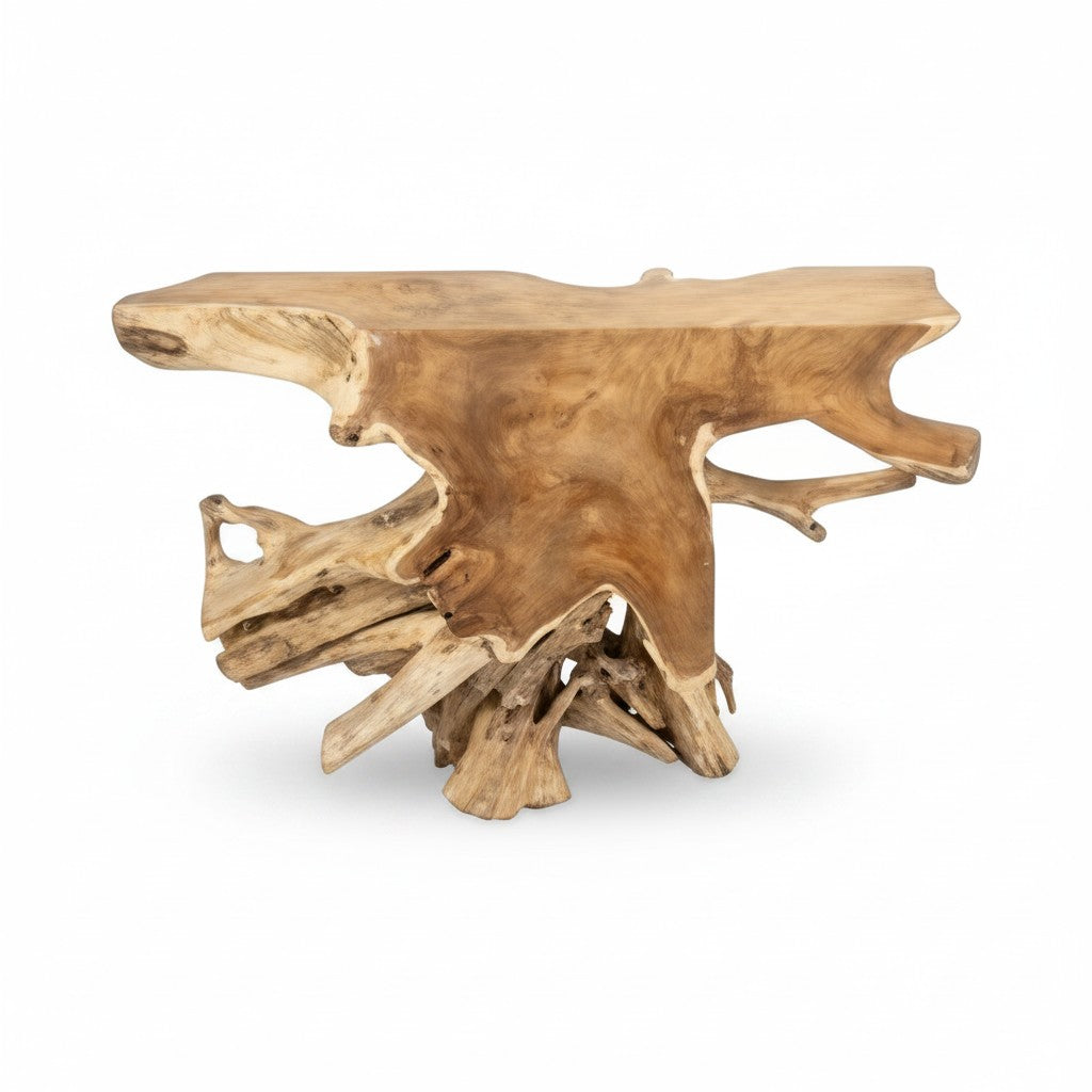 Teak bijzettafel