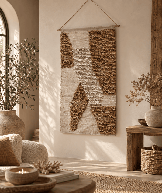XL wandkleed van jute naturel – 78x118 cm - Youna Label